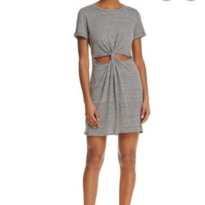 short sleeve cutout dress